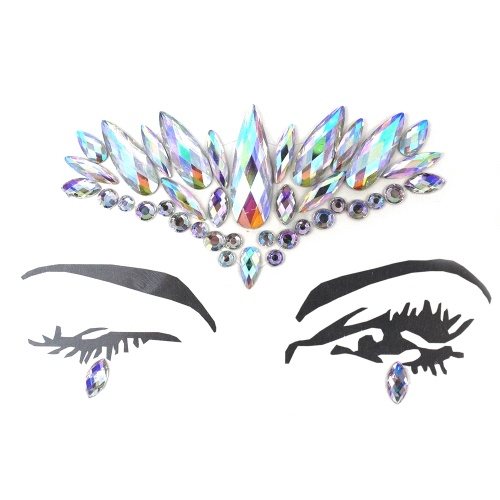 

DIY Eyebrow Face Body Art Adhesive Tattoo Stickers Makeup Decorations