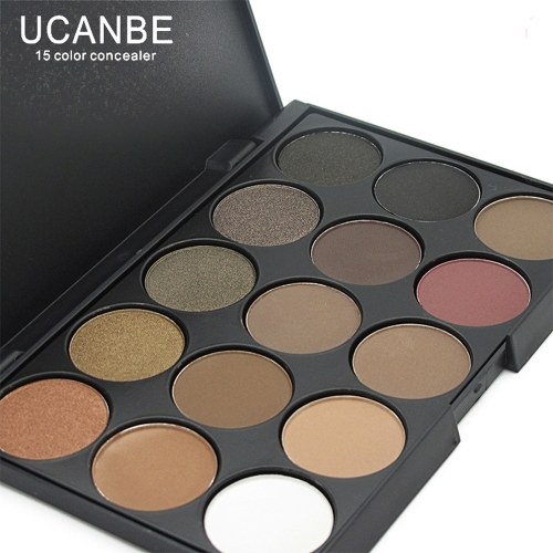 

UCANBE Professional 15 Earth Colors Matte Eyeshadow Palette Pigments Makeup Shimmer Eye Shadow Powder Contour Cosmetic Set
