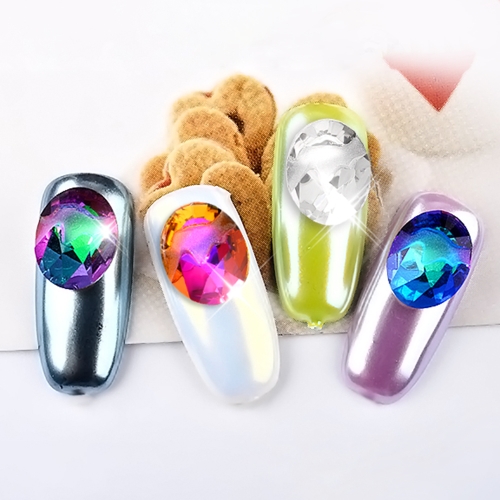 New 10pcs Flame Decorator Manicures Rhinestone Shiny Diamond Crystal Art Decorations DIY Beauty Nail Tip Glitter Jewelry Accessories