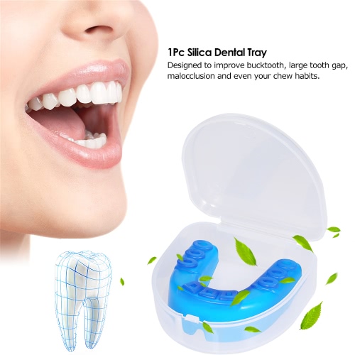 

1Pc Silica Dental Tray Orthodontic Trainer Teeth Alignment Appliance Mouthguard Oral Health Care Dental Tool