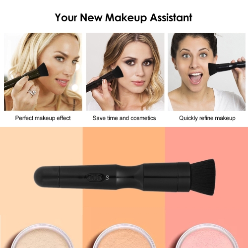 

1pc Electric Makeup Brush 360°Automated Rotating Powder Brush Head Professional Cosmetic Tool