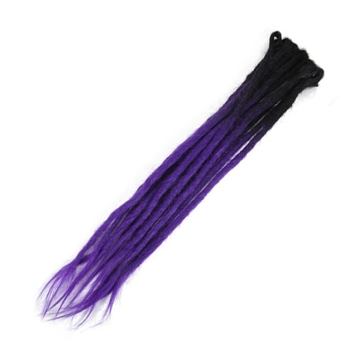 

1 Pack 10 PCS Постепенное изменение Handmade Dreadlocks Extensions Мода Регги Вязание крючком Хип-хоп Синтетические Dreads Вязание крючком Плетение волос 2 # 12