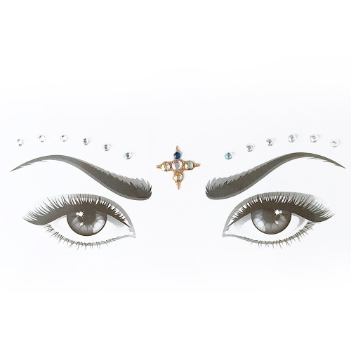 

DIY Adhesive Face Gems Rhinestone Temporary Tattoo Jewels Festival Party Body Glitter Stickers Flash Temporary Tattoos Sticker Легко работать
