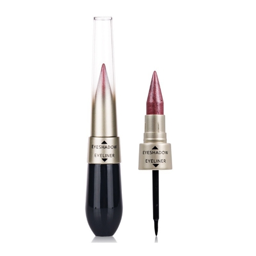 

Двусторонняя водонепроницаемая жидкость EyeShadow Eyeliner Combination Легко носить макияж 2
