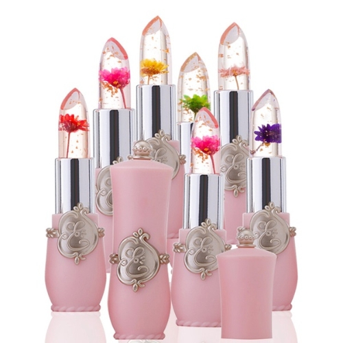 

Beauty Bright Flower Crystal Jelly Lipstick Magic Temperature Change Color Lip Balm Makeup 1