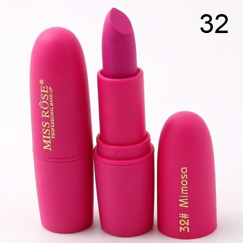 

MISS ROSE Lipstick Moisturizer Smooth Lips Stick Long Lasting Charming Lip Lipstick Cosmetic 31