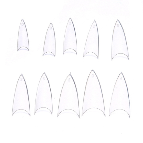 Stilettos Sharp Nail Art Acrylic False Nail Tip Natural Pointed(500 pcs)