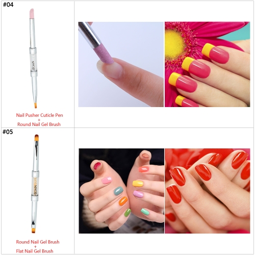 

Rhinestone Nail Art Pen Acrylic Handle Nail Gel Brush/Dotting/Sculpturing/Liner Pens Dual Head