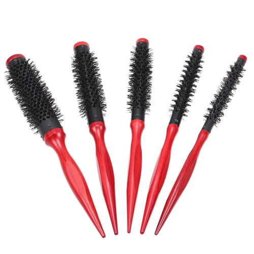 

10мм волосяной круглый кисть Quiff Roller расческа для DIY прическа салон парикмахерская круглый расческа нейлон расческой