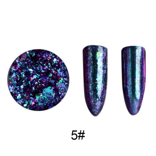 Nail Glitter Paillette Manicure Brocade Powder Transparent Mirror Stars Glitter Gold Sequins Powder Nail Art Decoration