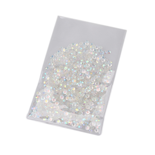 Shiny Strass Clear Crystal Rhinestones Mixed Non Hotfix Redondo 3D Nail Art Decoraciones Flatback