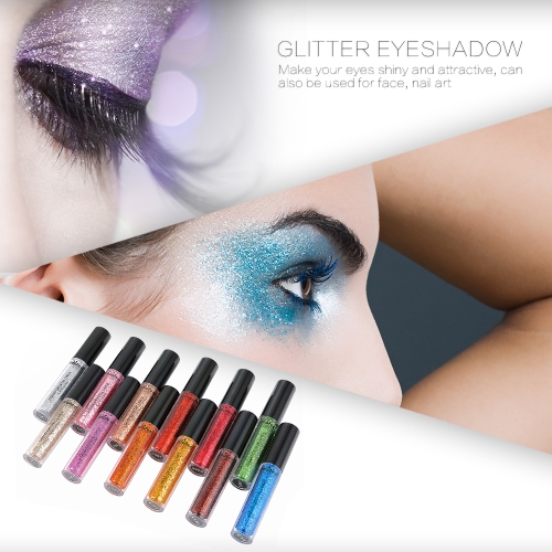 

New Makeup Loose Pigment Shadows Eye Mineral Powder Gold Red Metallic Focallure Loose Glitter Eyeshadow Color
