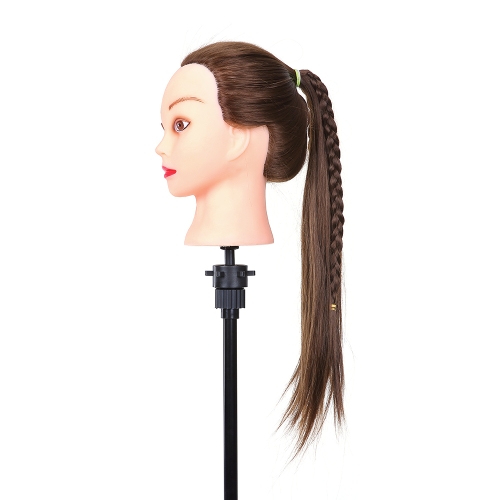 

26" Mannequin Head Hairdressing Training Head Hair Braiding Hair Styling Practice Dummy Head High Temperature Fiber Head Model