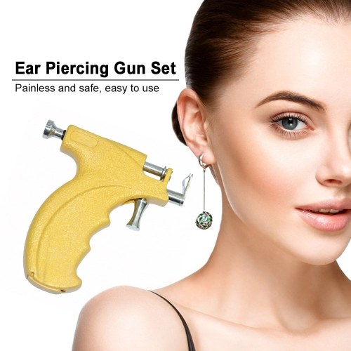 Safety Ear Nose Navel Body Piercing Gun Tool Kit Set