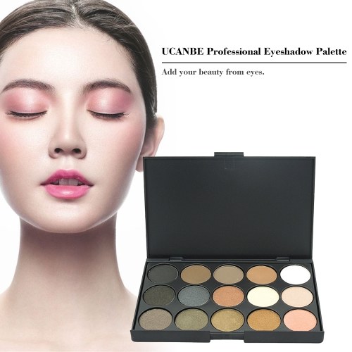 

UCANBE Professional 15 Earth Colors Matte Eyeshadow Palette Pigments Makeup Shimmer Eye Shadow Powder Contour Cosmetic Set