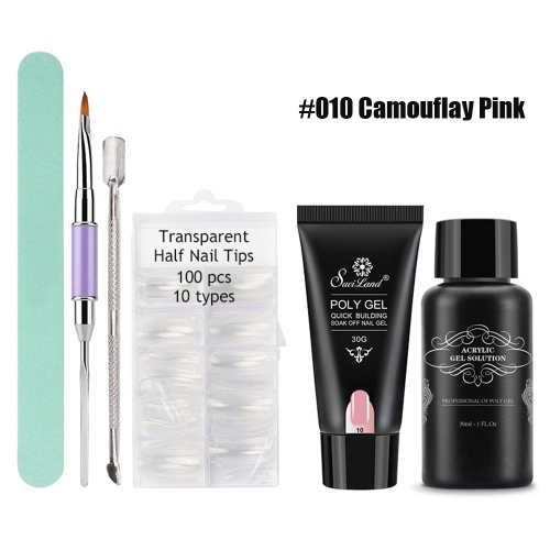 

6Pcs/Set Poly Gel Nail Art Kit