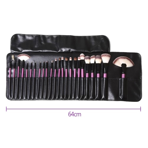 

Abody 24pcs Makeup Brush Set Essential Cosmetic Kit with Cosmetic Bag Facial Powder Brush Eyeshadow Eyebrow Eyeliner Brush