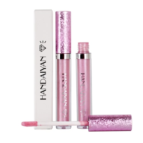 

BlingBling Lipstick Waterproof Moisturizing Glitter Pigment Nude Metallic Long Lasting Lip Gloss Smooth Raspberry Fashionable Vivid 6 Colors