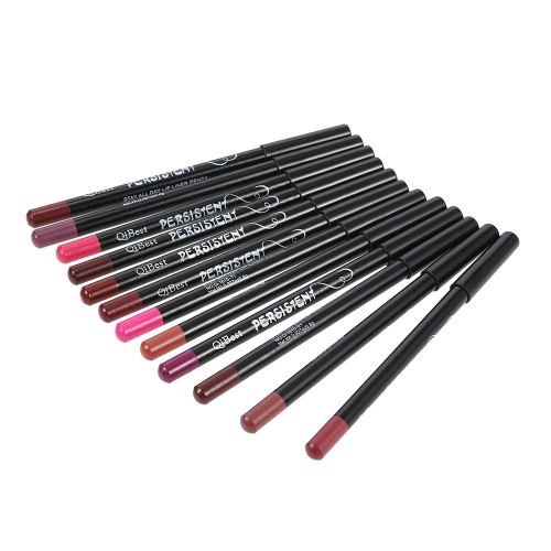 

QiBest 12Pcs/Box Long-lasting Waterproof Lip Liner Pencil Set