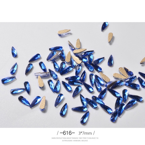 

12pcs Nail Art Water Droplets Drill DIY Jewelry Accessories Shiny Decorator