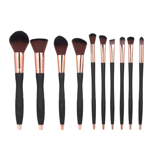 

10pcs / pack Набор инструментов для кистей для макияжа Профессиональный косметический набор Основа для порошка для укрывателя