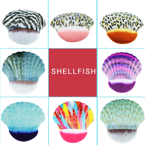 

Shell-shaped Professional Facial Makeup Tool Single Mermaid Foundation Cosmetic Brush