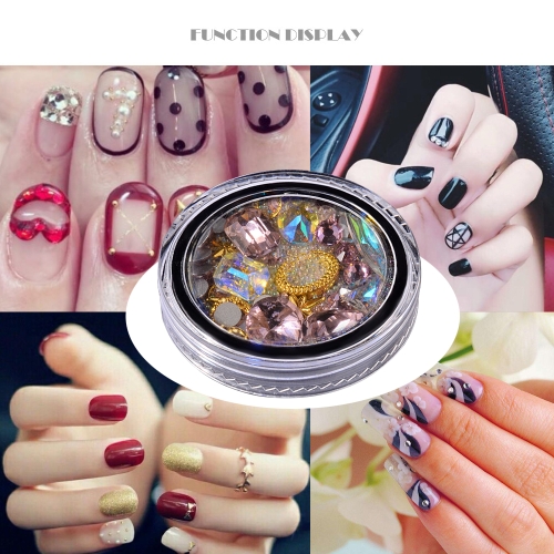 

Розовое синее украшение бриллиантов Nail Art Sharp в нижнем прозрачном бриллиантовом бусине Crystal Crystal