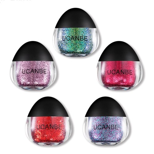

UCANBE Glitter Eyeshadow Gel Металлический порошок Сияющая косметика 3D Eye Makeup Highlighter Палитра Фестиваль Kit Инструменты