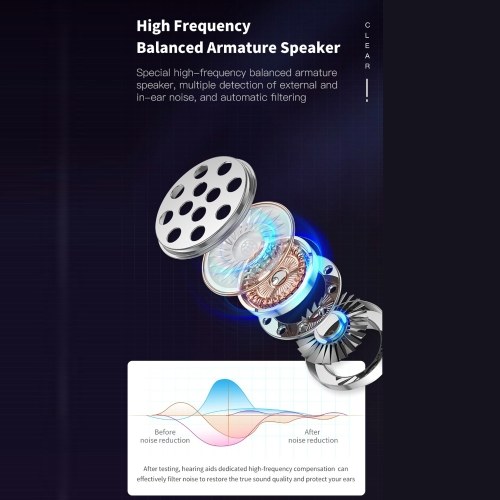 Dual Ear Hearing Aids for Adults Seniors Rechargeable Sound Amplifier with DSP Personal Hearing Amplifier with Noise Reduction Adults Hearing Assist Devices with Charging Base 