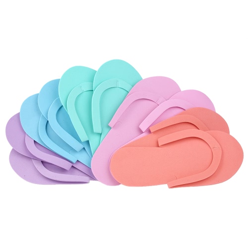 

5 пар Одноразовые тапочки EVA Foam Salon Spa Slipper Одноразовые педикюрные стринги Тапочки