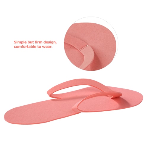 

5 Pairs Disposable Slippers EVA Foam Salon Spa Slipper Disposable Pedicure Thong Slippers