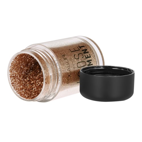 

FOCALLURE 1Pc Eyeshadow Glitter Powder Eye Shadow Shimmer Loose Pigment Powder Eye Lip Cosmetic 12 Optional Colors