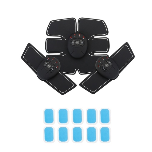 

Черная поверхность Silver Edge Smart Fitness Kit Домашний электрический тренажер для мышечной массы для тела ABS EMS Trainer Fitness Weight Loss Body Slimming Massage Equiped 10 шт.