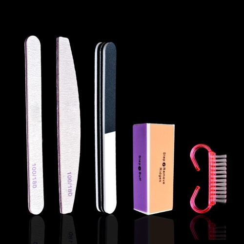 5pcs/set Nail Art Buffer File Block Brush