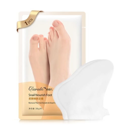 

Daralis 1 Pair Foot Mask Dead Skin Remover Plant Essence Feet Care Whitening Moisturizing Peeling Feet Mask Membrane