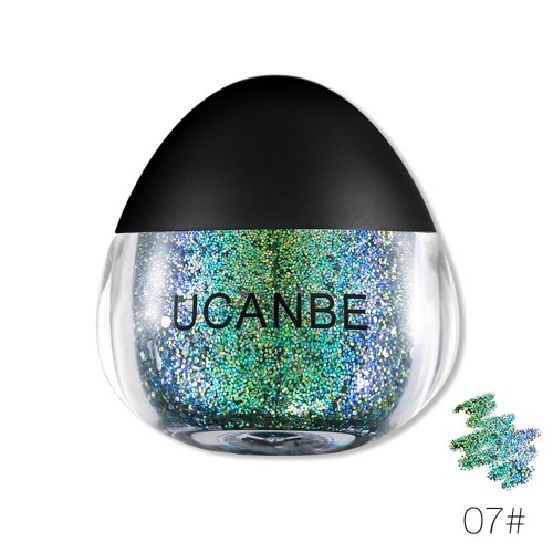 

UCANBE Glitter Eyeshadow Gel Металлический порошок Сияющая косметика 3D Eye Makeup Highlighter Палитра Фестиваль Kit Инструменты
