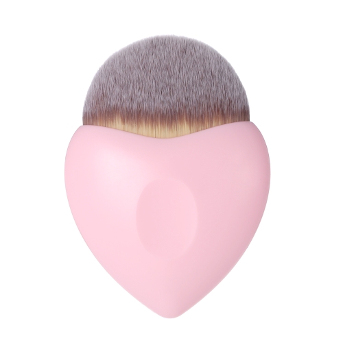 

Woman Powder Foundation Brush Professional Nylon Makeup Brush Round Cosmetic Blush Brush Heart Shape Pink