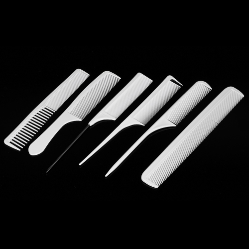 

6 Pcs Salon Hair Comb Plastic Hair Cutting Comb Anti-static Professional Hair Sectioning Comb Hair Style Tool