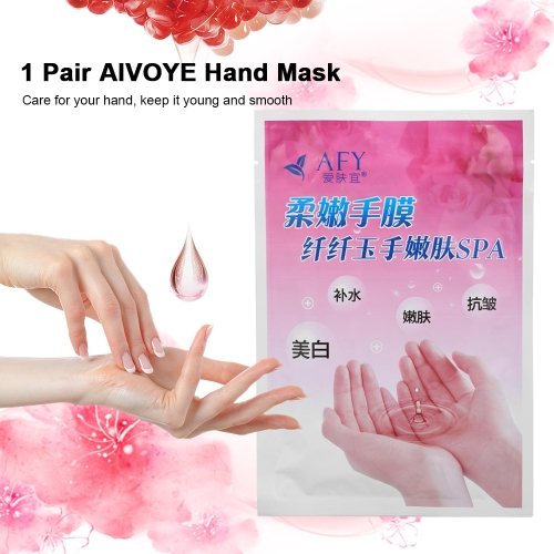 

1 Pair AIVOYE Hand Mask Whitening Moisturizing Hand Mask Moisturize Gloves Anti Wrinkle Smoothing Hand Wax Mask