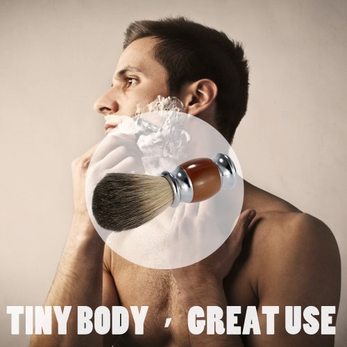 

Professional Pure Badger Hair Shaving Brush Wooden Handle Barber Salon Men Facial Beard Cleaning Appliance Shave Tool Shaving Razor Brush