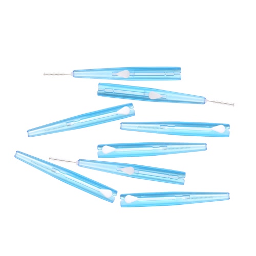 

8шт Interdental Brush между зубной щеткой Floss Head Tooth Pick Tool Профессиональный инструмент для чистки зубов