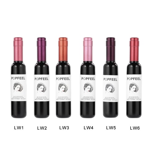 

Popfeel 6 Colors Wine Waterproof Long Lasting Make Up Lady Lip Sticks