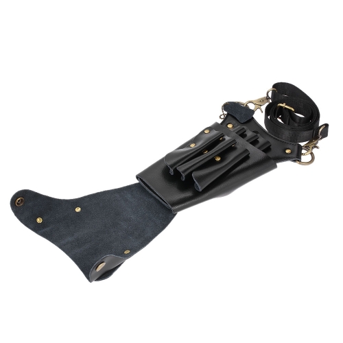 

Hair Scissor Holster Высококачественный кожаный парикмахерский чехол Парикмахерские инструменты Держатель Сумка для стилиста для в