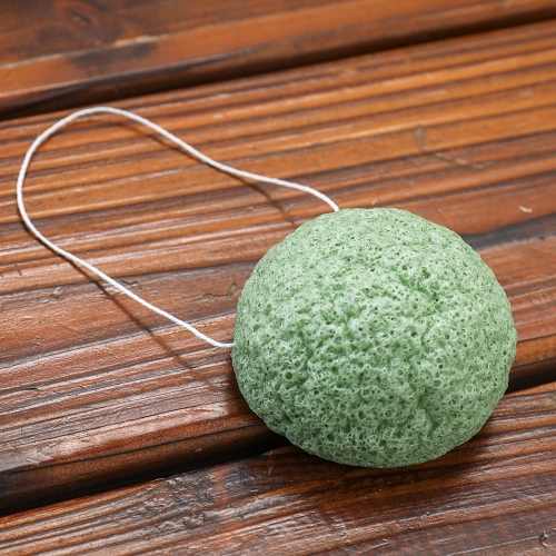 

Water Droplet Shaped Half Round Natural Konjac Face Wash Suit