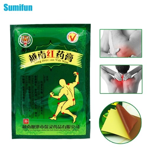8pcs Sumifun Red Tiger Pain Patch Muscle Massage Relaxation Herbs Plaster