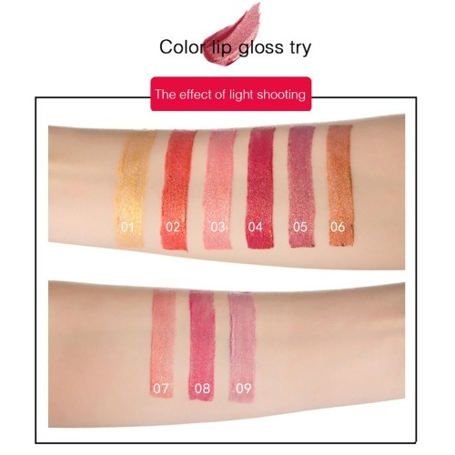 

HANDAIYAN Fashion Sexy Diamond Glitter Shimmer Lipstick Cosmetic Lips Gloss Lipstick 9 Colors Long Lasting Makeup Matte Lipstick Shinning Lip Balm #07