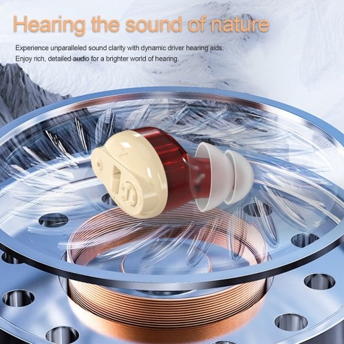 Hearing Aid for The Elderly Single-ear In-ear Sound Amplifier No Distinction Between Left and Right Ears Intelligent Noise Reduction to Eliminate Ambient Noise 
