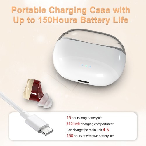 Hearing Aid for The Elderly Single-ear In-ear Sound Amplifier No Distinction Between Left and Right Ears Intelligent Noise Reduction to Eliminate Ambient Noise 