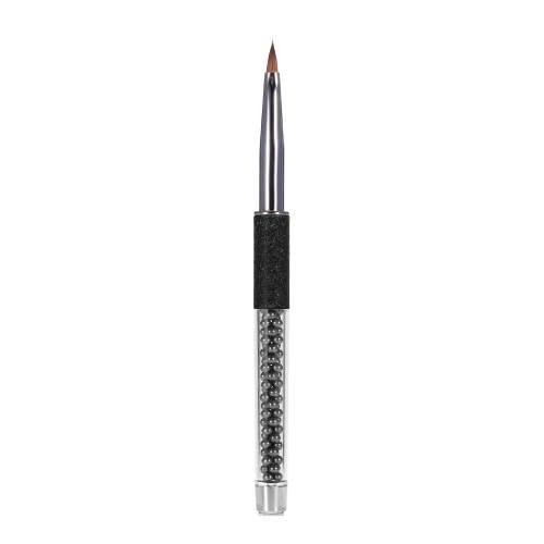 

BQAN Nail Art Brush Carving салон металлический инструмент Ручка Rhinestone силикона Глава нейлоновой щетки для волос черный цвет