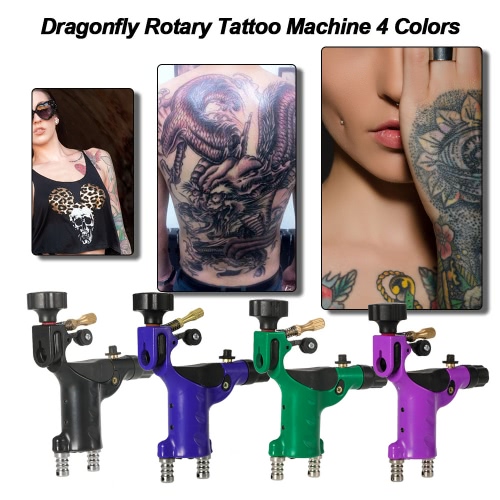 

Dragonfly Rotary Tattoo Machine 4 Colors Tattoo Motor Shader & Liner Tattoo Machine Tattoo Body Art Purple